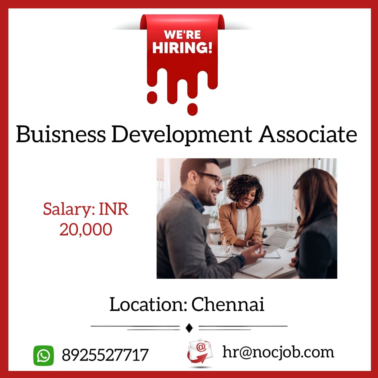 BUSINESS DEVELOPMENT ASSOCIATE - National & Overseas Consultancy
