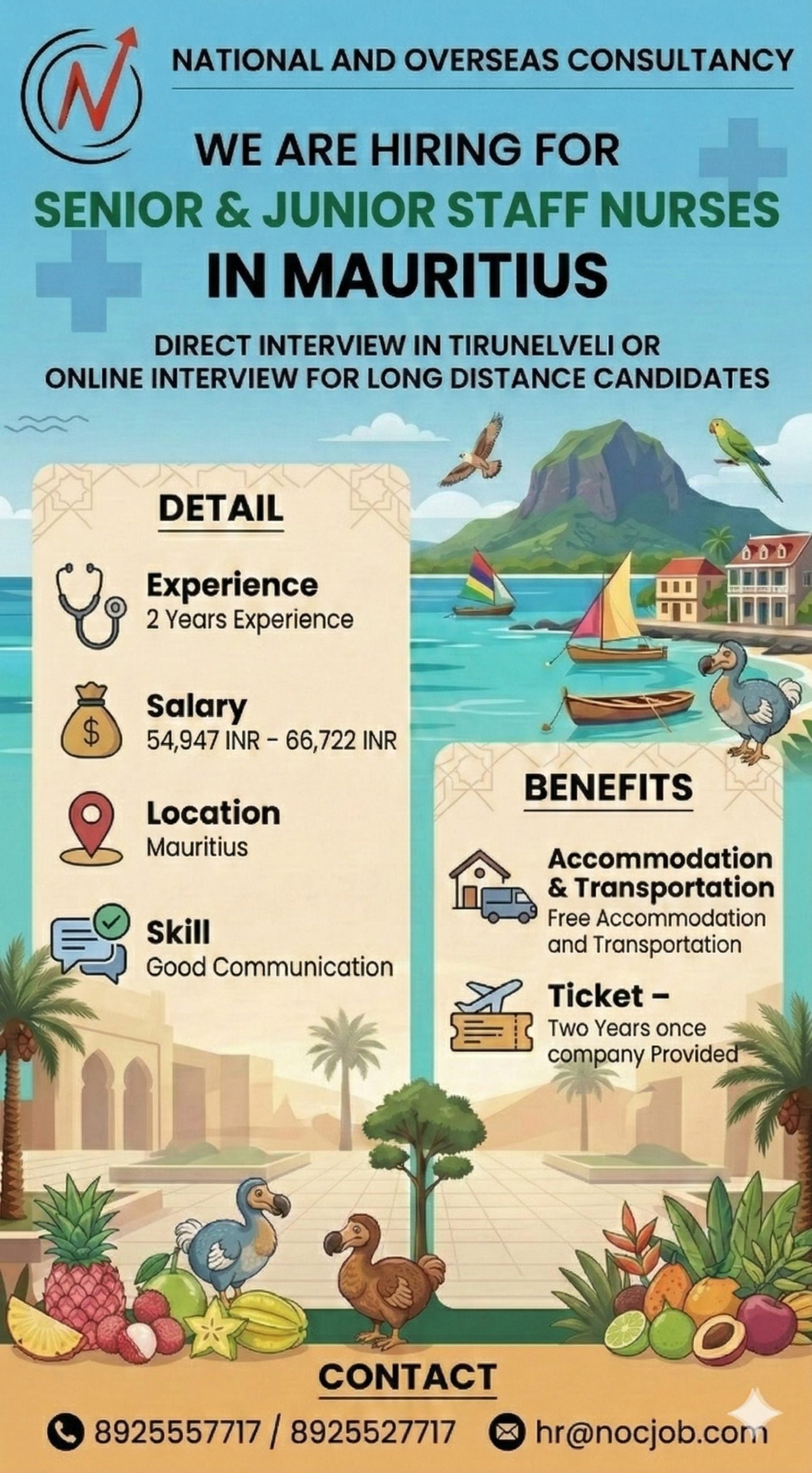 Senior & Junior Staff Nurses in Mauritius