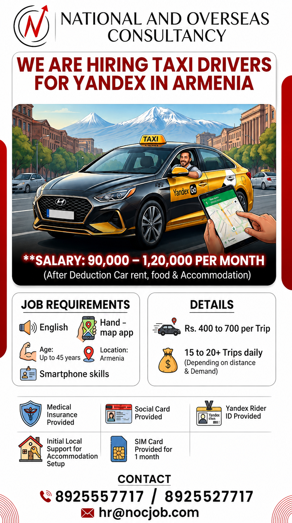 Taxi Driver – Yandex (Armenia)