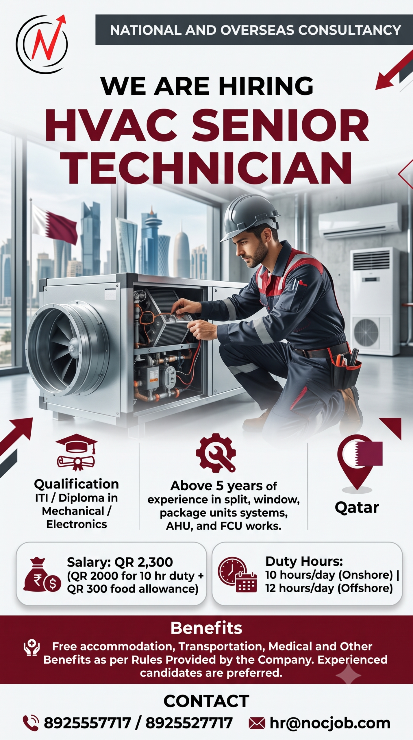 we are Hiring HVAC Senior Technician